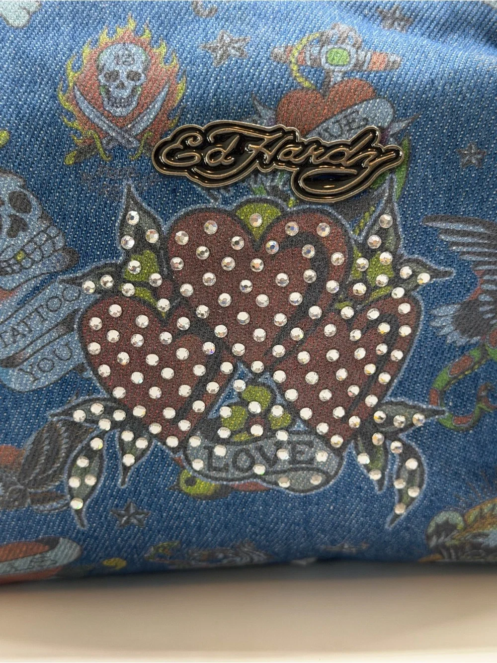 NWT Ed Hardy Cosmetic Bag